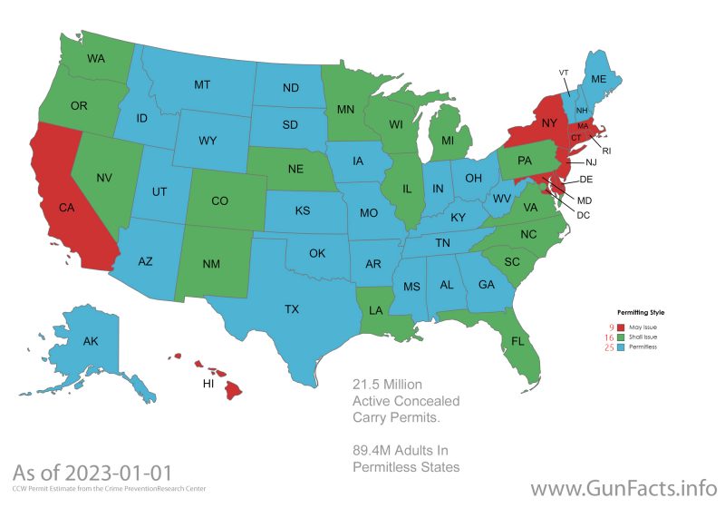 CCW map by state 2023-01-01